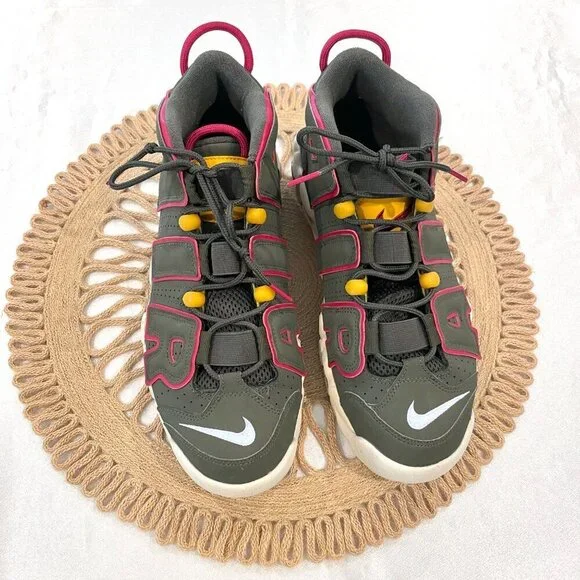 Nike Air More Uptempo Cargo Khaki Sneakers DH0622-300 Size 9.5 Men's - Picture 3 of 10